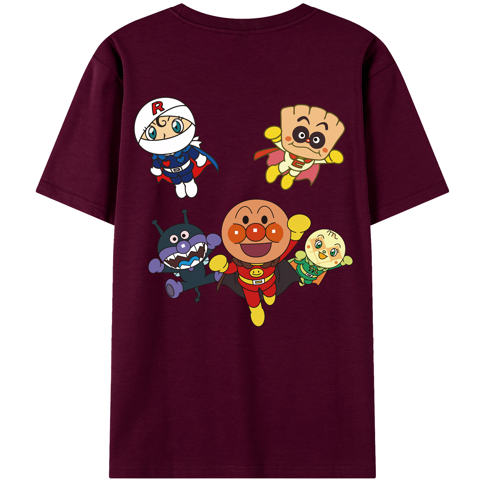 （画像用） アンパンマン Anpanman レディース半袖Tシャツ(バックプリント)